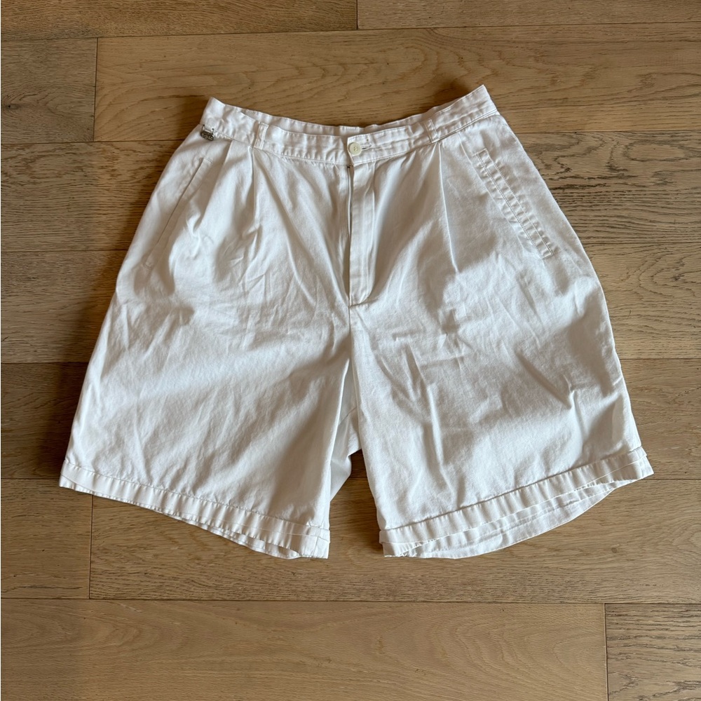 Classic Vintage White Men's Lacoste Shorts
